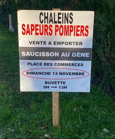 Saucisson au gène des Pompiers de Chaleins